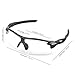 J+S Active PLUS Cycling Outdoor Sports Athlete's Sunglasses, 100% UV protection (Black Frame/Clear Lens)