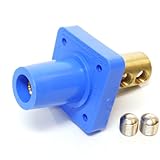 Marinco CL40FRB-DX CL Cam Type, Panel Mount, 400 Amp, 600 Volt, 2/0 - 4/0 AWG double set screw, Female - Blue (D)