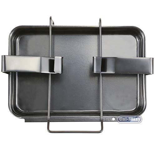 Uniflasy 7515 Grill Catch Pan Holder/Drip Pan/Grease Collection Pan