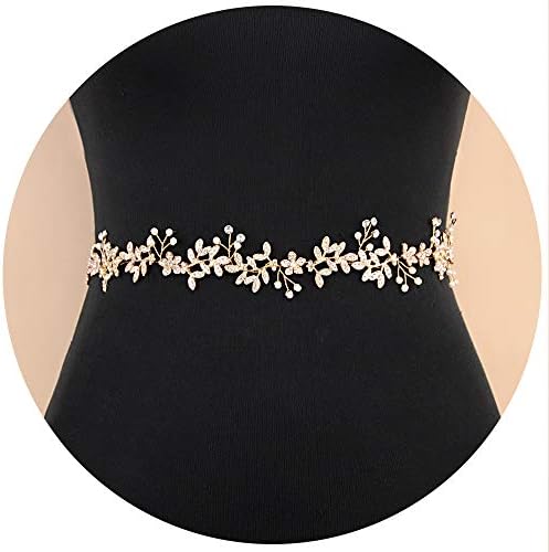 azaleasWomen's Pearls Bridal Bridesmaid Dresses Sash Belts,Beaded Wedding Belt Bridal Belts Ivory