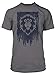 Jinx World of Warcraft Alliance Banner Men's Gamer Graphic T-Shirt, Graphite Heather, Large
