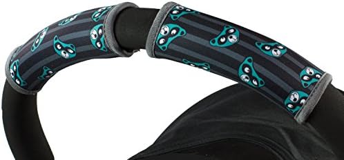 Choopie CityGrips Small Single Bar Grip Sleeve Covers for Stroller, Pram, and Buggy Handlebars - Silly Reccoon