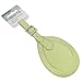 Travelon Bright Color Large Leather Heavy Duty Luggage ID Travel Tags with Adjustable Buckle Strap and Name Card Tag Easy to Identify, Lime Green (Pack of 2)