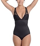 Body Beautiful Plus Size, Sexy Slimming Body Suit with Lace at Bust and Butt