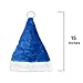 Windy City Novelties Santa Claus Plush Hat 2 Pack - for Christmas Parties, Caroling, Gatherings & Party Favors - Blue