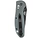 Benchmade - Mini Griptilian 556-1 Knife, Drop-Point Blade, Plain Edge, Coated Finish, Gray Handle