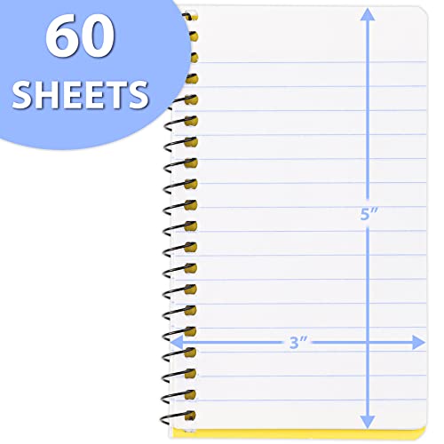 Mead Small Notebook, 24 Pack Of Pocket Notebook 3x5 " College Ruled