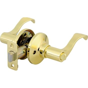 Brinks 2713-105 Wave Style Lever Door Knob with Privacy