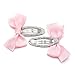 HBY 30 pcs: Boutique Baby Girls Toddler Hair Bow Snap Alligator Clips, Barrettes with silver base