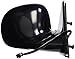 Dorman 955-091 Passenger Side Power Door Mirror - Heated / Folding Compatible with Select Chevrolet / GMC Models, Black