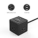 Small Power Strip USB JSVER Power Strip with 3 USB Ports, Outlet Strip with 3 AC outlets,4.92ft Extension Cord,USB Charging Station for iPhone Xs/XR,Travel, Cruise Ship, Home, Office, Desktop (Black)