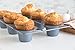 Fox Run Non-Stick Popover Pan, 6 Cup Yorkshire Pudding Pan, Grey