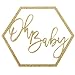 Koyal Wholesale Glitter Acrylic Sign, Wedding Display, Party Banner (Oh Baby)