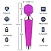 Mini Wand Massager, Cordless Powerful Deep Tissue Massager Handheld Massage Wand with 16 Vibration Modes (Purple)
