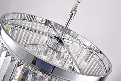 Zgear Luxury Modern/Contemporary Crystal Chandelier Ceiling Light Pendant Light for Dining Room, Living Room (7 Lights) - Thumbnail 2