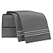 Nestl California King Sheet Set - 1800 Ultra-Soft Microfiber Cal King Bed Sheets - Double Brushed - Deep Pockets - Easy Fit - 4 Piece Set - Bed Sheets (California King, Dark Grey)