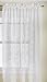 Lorraine Home Fashions Hopewell Lace Window Curtain Panel, 58-Inch by 63-Inch, White