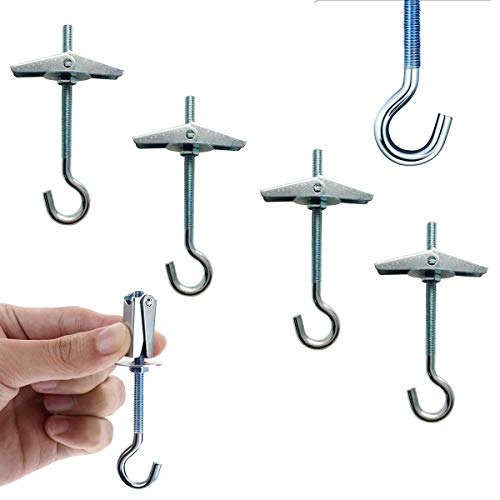 Lainrrew 8 Packs Heavy Duty Ceiling Hooks, Swag Hanging Hooks Durable