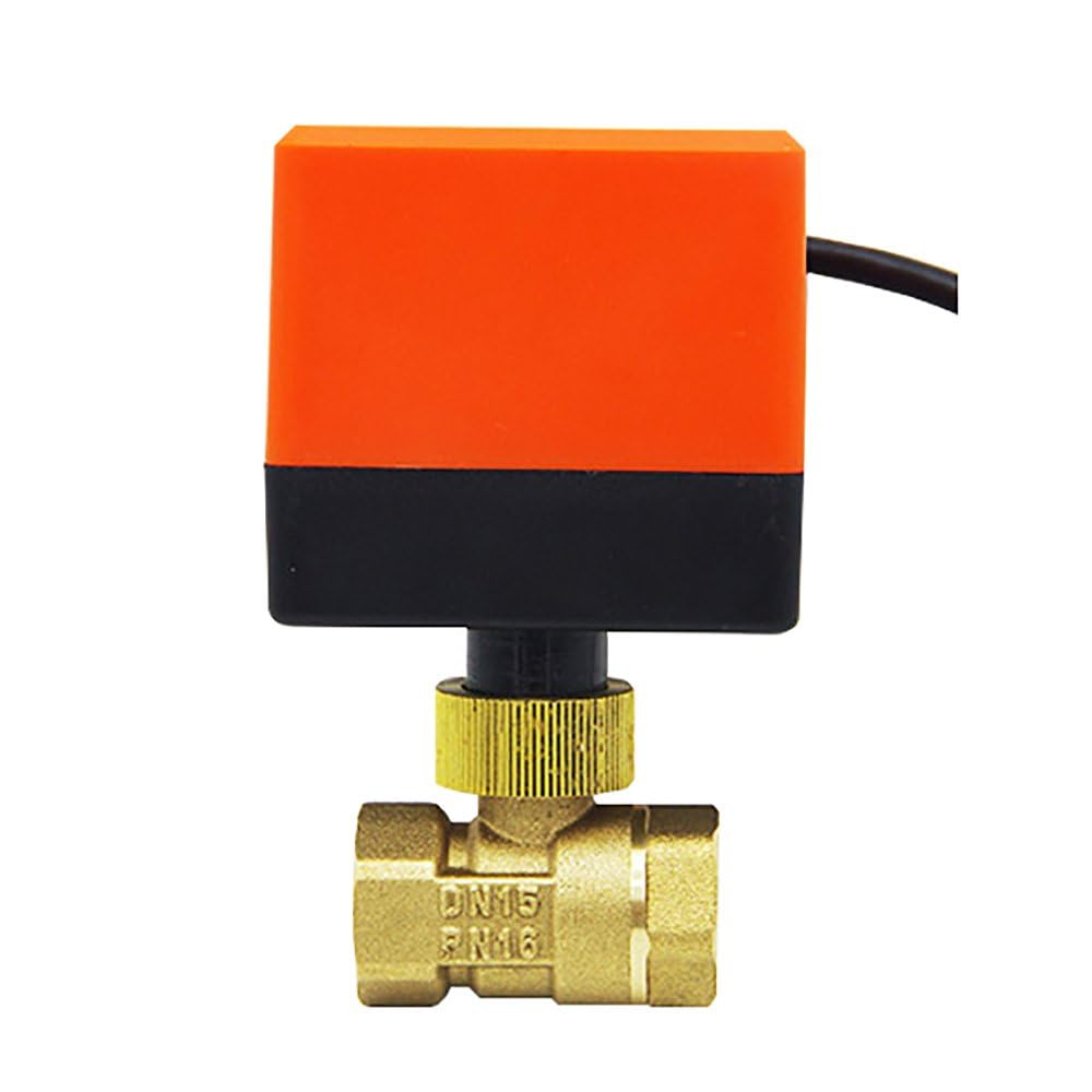 2 Way motorised Valve Electric Ball Valve AC220v AC24v DC12v 1/2 3/4 1 1-1/4 1-1/2 2 inch (DC12v, 1/2 pulgada)