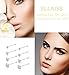 Sllaiss 8Pcs 22G Sterling Silver Nose Rings Studs Round Crystal Nose Body Piercing Jewelry 1.5mm 2mm 2.5mm 3mm