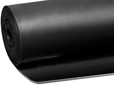 Black Rubber Skirting, 3/8in Thick x 8in Wide x 10ft Long