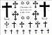 GGSELL 2012 latest new design new release Temporary tattoos waterproof cross hexagram fake tattoo by YiMei