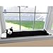 Evelots Under Door Cat Draft Stopper - Weighted - Keep Cold Air, Warm Air Out - Odor, Noise, Dust, Wind Blocker - Great for Window - Full 38 Inch Long - Heavy Duty Kitty Cat - Hanging Loops