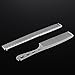 2Pcs Salon Hair Comb with Scale Professional Barber Hairdressing Steel Comb Metal Hair Cutting Comb