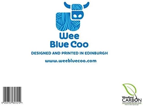 Wee Blue Coo FLOWERS COLOURFUL BLUE SKY GRASS BLANK GREETINGS BIRTHDAY CARD ART, Green|yellow|grey|blue, 15 x 15 cm - Image 4