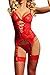 FENTI Womens' Handcuff Gartered Belt Lingerie Midnight Affair Set G-String