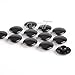KiWAV motorcycle round bolt cap screw cover plug black for 8mm thread allen head bolts, ie M6 allen key