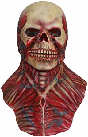 Toy Novelty &amp; Costume Character Masks Latex Skeleton Bones Costume Mask Scary Halloween Prop x14072
