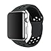 SMEECO Compatible with iWatch Band 42mm 44mm S/M,Soft Breathable Silicone Strap Replacement iWatch Bands for iWatch Series 4,Series 3, Series 2, Series 1 Sport Nike
