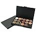 Ucanbe 15 Earth Color Matte Pigment Eyeshadow Palette Cosmetic Makeup Set Nude Eye Shadow Palettes with a Double End Brush (#1)