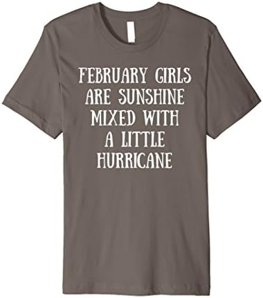 February Girls Sunshine Hurricane T Shirt Women Gift Born