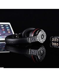Aladdinaudio Auriculares Bluetooth sobre los oídos, Acura Pro Auriculares Pasivos de Cancelación de Ruido con Micrófono, Deep Bass Auriculares inalámbricos, DJ Auriculares con más de 25H Tiempo de Reproducción para Viajes Trabajo PC Celphone