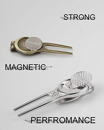 prowithlin Golf Divot Tool w/Golf Ball Marker, Exquisite Golf Gift for Dad | Divot Repair Tool(Bronze II) - Thumbnail 3