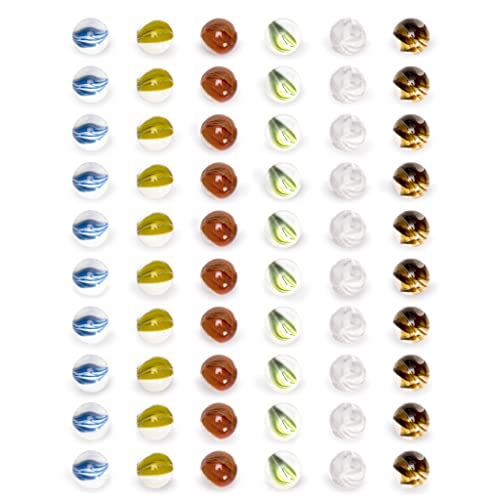 Yellow Mountain Imports 60 Pieces Translucent Chinese Checkers Glass