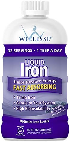 Wellesse Liquid Iron, 16oz. Each (Pack of 2) (2)