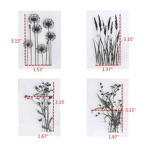 5 Dandelion+Lavender+Flowers+Scrapbook+Decorative