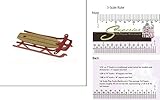 International Miniatures Dollhouse Miniature Red Flyer Sled by