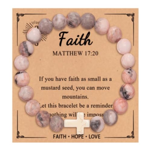 Meliatomia Christian Gifts for Women Cross Bracelet, Catholic Jesus Cross Bracelets for Women Trendy, Birthday Religious Baptism Gifts for Mom/Daughter/Friend/Sister/Grandma/Teen Girls