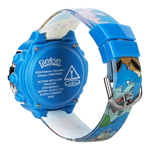 Accutime Kids Pokemon Digital LCD Quartz Watch for Boys, Girls, and Adults All Ages