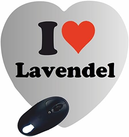 EXKLUSIV: Heart Mousepad "I Love Lavendel" , a great gift idea for your partner, colleagues and many more!