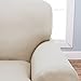Home Fashion Designs Form Fit, Slip Resistant, Stylish Furniture Shield/Protector Featuring Lightweight Corduroy Fabric. Lucia Collection Basic Strapless Slipcover Brand. (Sofa, Ivory)