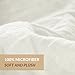 Bedsure Duvet Cover Set with Zipper Closure-Solid Vintage Ivory,King (104