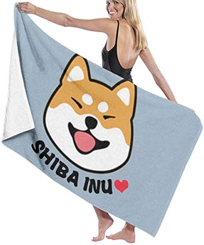 柴犬 バスタオル ビーチタオル スイムタオル フェイスタオル 大判 130 X 80 ビーチマット お金を節約 速乾 Cm タオル 柔らか 特徴的な