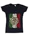 Shop4Ever® Mexico Flag Distress Women's V-Neck T-shirt Cinco de Mayo Shirts SLIM FIT