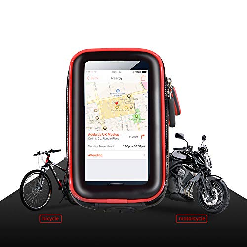 HEROBIKER Bicycle Phone Mount for Motorcycle Bike with Waterproof Touch Screen Phones Bag Holder