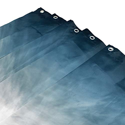 LORVIES Lanscape Shower Curtain Polyester Fabric Water Repellent Mildew Resistant Shower Curtain for Bathroom Bathtubs Decorative, 66W X 72L Inches